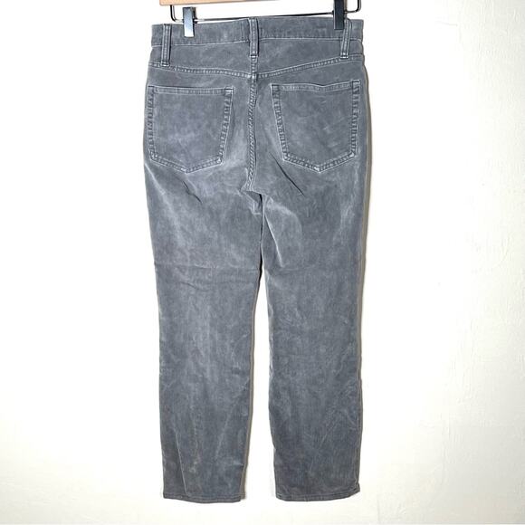 J. Crew gray straight leg corduroy pants size 26 petite 26P B133 - Picture 5 of 5